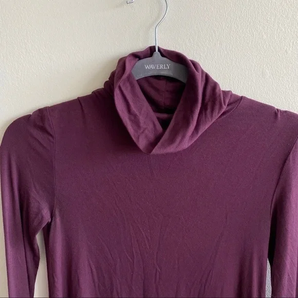 𝅺aritzia Talula Plum Purple Turtleneck Dress - Picture 2 of 4